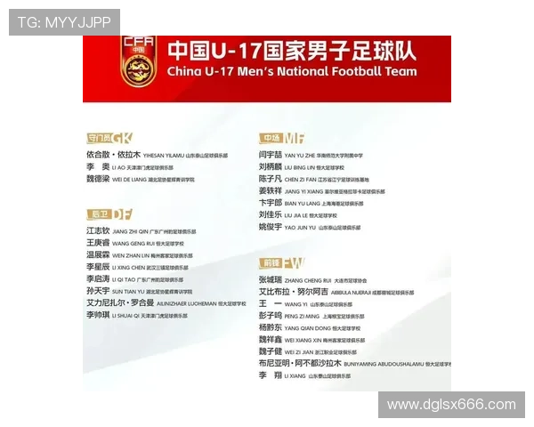 U17国足生死战仅换一人首发揭晓